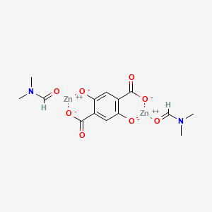 molecular formula C14H16N2O8Zn2 B12299122 dizinc;N,N-dimethylformamide;2,5-dioxidoterephthalate 