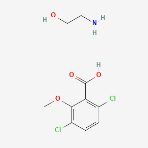 molecular formula C10H13Cl2NO4 B12299138 Dicamba-olamine CAS No. 53404-28-7