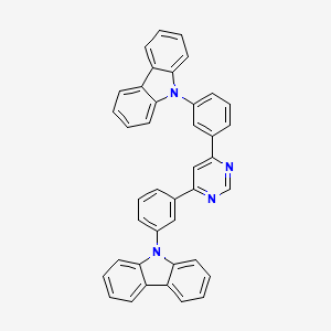 molecular formula C40H26N4 B12299145 4,6-Bis(3-(9H-carbazol-9-yl)phenyl)pyrimidine CAS No. 1262678-77-2