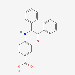 4-[(2-Oxo-1,2-diphenylethyl)amino]benzoic acid