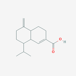 molecular formula C15H22O2 B12299237 5-methylidene-8-propan-2-yl-4,4a,6,7,8,8a-hexahydro-3H-naphthalene-2-carboxylic acid 