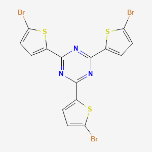 molecular formula C15H6Br3N3S3 B12299266 2,4,6-Tris(5-bromothiophen-2-yl)-1,3,5-triazine 