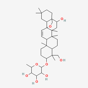 2-[[2-Hydroxy-9-(hydroxymethyl)-4,5,9,13,20,20-hexamethyl-24-oxahexacyclo[15.5.2.01,18.04,17.05,14.08,13]tetracos-15-en-10-yl]oxy]-6-methyloxane-3,4,5-triol