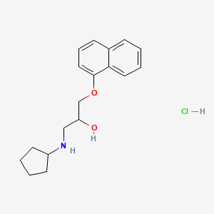 molecular formula C18H24ClNO2 B1229932 N-Cyclopentyldeisopropylpropranolol CAS No. 2116-33-8