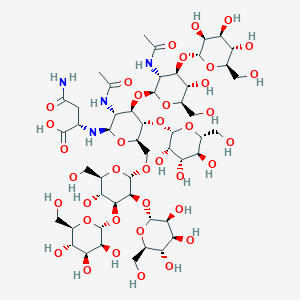 molecular formula C50H84N4O38 B1229934 (Man)5(glcnac)2Asn CAS No. 38784-68-8