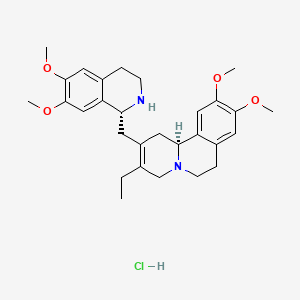 molecular formula C29H39ClN2O4 B1229936 Dehydroemetine (+-)-form dihydrochloride CAS No. 3317-75-7