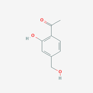 molecular formula C9H10O3 B12299388 1-[2-Hydroxy-4-(hydroxymethyl)phenyl]ethanone 