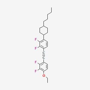 1-((2,3-Difluoro-4-(trans-4-pentylcyclohexyl)phenyl)ethynyl)-4-ethoxy-2,3-difluorobenzene