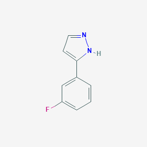 molecular formula C9H7FN2 B122994 3-(3-Fluorophenyl)-1H-pyrazole CAS No. 149739-61-7