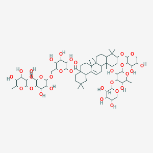 molecular formula C64H104O29 B12299429 HuzhangosideB 