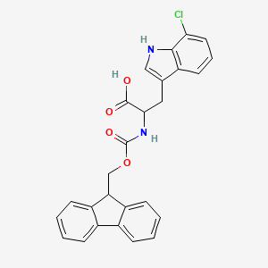 3-(7-chloro-1H-indol-3-yl)-2-{[(9H-fluoren-9-ylmethoxy)carbonyl]amino}propanoic acid