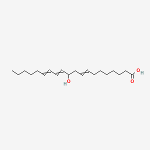 molecular formula C20H34O3 B1229945 11-Hydroxyicosa-8,12,14-trienoic acid 