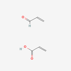 molecular formula C6H8O3 B1229946 2-Propenoic acid, polymer with 2-propenal CAS No. 28349-72-6