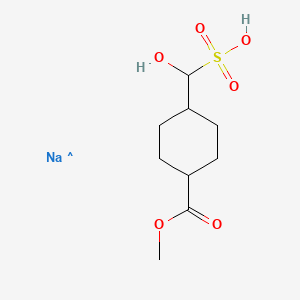 Hydroxy-(4-methoxycarbonylcyclohexyl)methanesulfonic acid;sodium salt