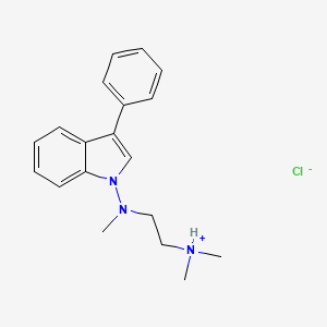 N,N,N'-Trimethyl-N'-(3-phenyl-1H-indol-1-yl)ethylenediamine monohydrochloride