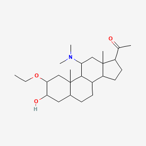 molecular formula C25H43NO3 B12299492 11-(Dimethylamino)-2-ethoxy-3-hydroxypregnan-20-one 