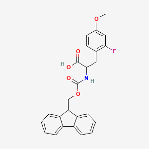 molecular formula C25H22FNO5 B12299507 Fmoc-2-fluoro-4-methoxy-L-phenylalanine 