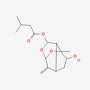 (4-Hydroxy-3-methyl-10-methylidene-2,9-dioxatricyclo[4.3.1.03,7]decan-8-yl) 3-methylbutanoate