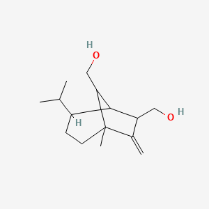 [8-(Hydroxymethyl)-1-methyl-7-methylidene-4-propan-2-yl-6-bicyclo[3.2.1]octanyl]methanol