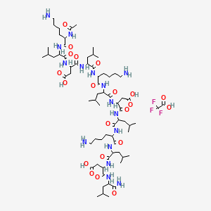 molecular formula C70H123F3N16O21 B12299591 Ac-DL-Lys-DL-Leu-DL-Asp-DL-Leu-DL-Lys-DL-Leu-DL-Asp-DL-Leu-DL-Lys-DL-Leu-DL-Asp-DL-Leu-NH2.TFA 