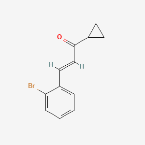 (E)-3-(2-bromophenyl)-1-cyclopropylprop-2-en-1-one