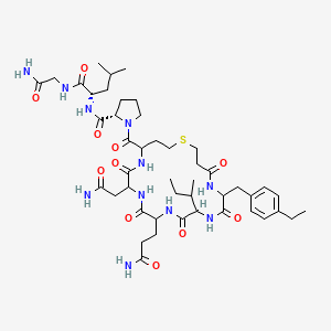 6-Carbaoxytocin,1-(3-mercaptopropanoic acid)-2-(4-ethyl-L-phenylalanine)-(9CI)