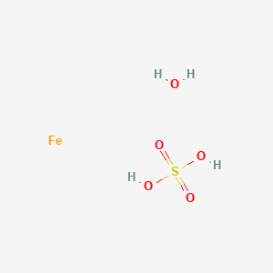 molecular formula FeH4O5S B12299631 Iron;sulfuric acid;hydrate CAS No. 59261-48-2