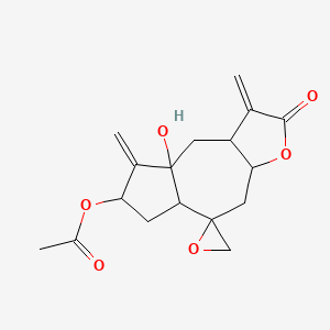 4a-Hydroxy-3,5-dimethylidene-2-oxodecahydro-2h-spiro[azuleno[6,5-b]furan-8,2'-oxiran]-6-yl acetate