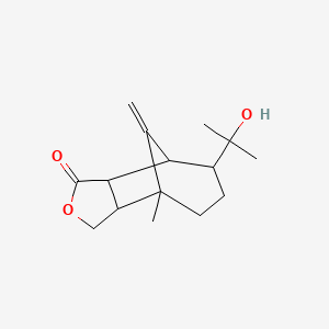 10-(2-Hydroxypropan-2-yl)-7-methyl-11-methylidene-4-oxatricyclo[5.3.1.02,6]undecan-3-one