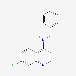 molecular formula C16H13ClN2 B1229967 N-benzyl-7-chloroquinolin-4-amine CAS No. 865270-61-7