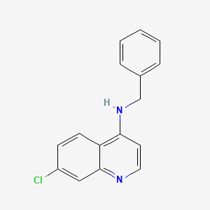 molecular formula C16H13ClN2 B1229967 N-Benzyl-7-Chlorchinolin-4-amin CAS No. 865270-61-7