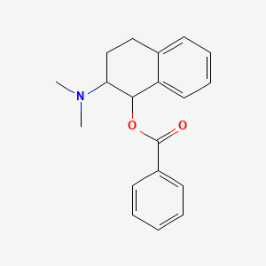 molecular formula C19H21NO2 B12299671 [2-(Dimethylamino)-1,2,3,4-tetrahydronaphthalen-1-yl] benzoate 