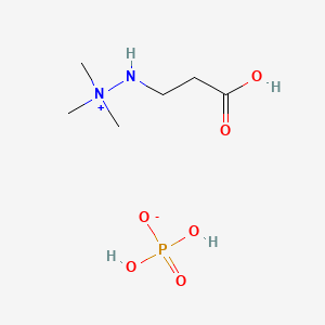 molecular formula C6H17N2O6P B12299691 Meldonium phosphate CAS No. 839675-63-7