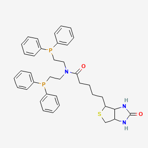 molecular formula C38H43N3O2P2S B12299712 N,N-Bis[2-(diphenylphosphino)ethyl]-5-(2-oxohexahydro-1H-thieno[3,4-d]imidazol-4-yl)pentanamide CAS No. 66561-97-5