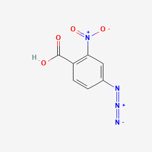 molecular formula C7H4N4O4 B1229975 2-Nitro-4-azidobenzoic acid CAS No. 60733-07-5