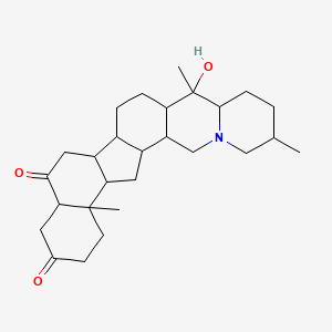 Cevane-3,6-dione, 20-hydroxy-, (5a,17b)-