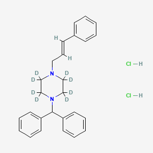 molecular formula C26H30Cl2N2 B12299875 Cinnarizine-d8 2HCl (piperazine-d8) 