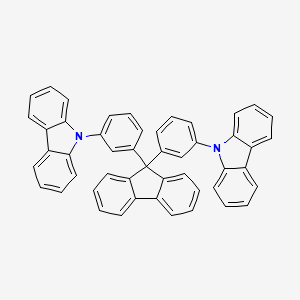 molecular formula C49H32N2 B12299934 9,9'-((9H-Fluorene-9,9-diyl)bis(3,1-phenylene))bis(9H-carbazole) 