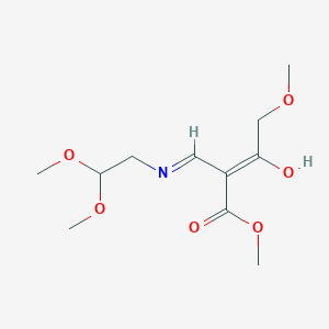 (E)-Methyl 2-(((2,2-dimethoxyethyl)amino)methylene)-4-methoxy-3-oxobutanoate