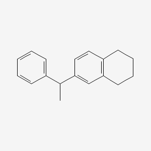 Naphthalene, 1,2,3,4-tetrahydro-6-(1-phenylethyl)-