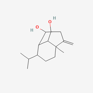 7-Methyl-10-methylidene-4-propan-2-yltricyclo[5.2.1.03,8]decane-2,9-diol