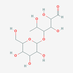 2,3,5-Trihydroxy-4-[3,4,5-trihydroxy-6-(hydroxymethyl)oxan-2-yl]oxyhexanal