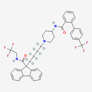 molecular formula C39H37F6N3O2 B12300079 Lomitapide-d8 