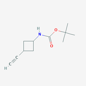 molecular formula C11H17NO2 B12300097 tert-butyl cis-N-(3-ethynylcyclobutyl)carbamate CAS No. 1463502-31-9