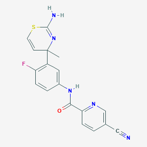 N-[3-(2-amino-4-methyl-1,3-thiazin-4-yl)-4-fluorophenyl]-5-cyanopyridine-2-carboxamide