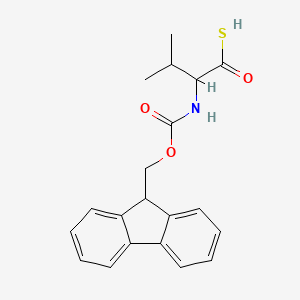 molecular formula C20H21NO3S B12300102 Fmoc-(S)-2-amino-3-methylbutanethioic S-acid 