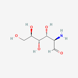 molecular formula C6H13NO5 B1230015 (2R,3R,4S,5R)-2-氨基-3,4,5,6-四羟基己醛 