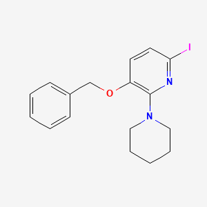 3-Benzyloxy-6-iodo-2-(piperidin-1-yl)-pyridine