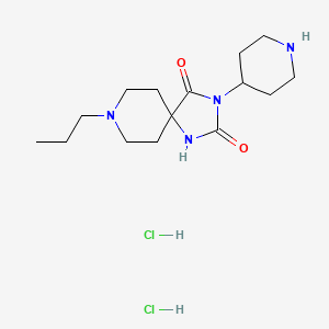 3-(Piperidin-4-yl)-8-propyl-1,3,8-triazaspiro[4.5]decane-2,4-dione dihydrochloride