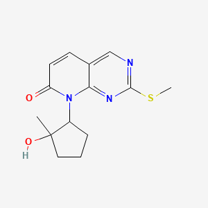 8-(2-Hydroxy-2-methylcyclopentyl)-2-methylsulfanylpyrido[2,3-d]pyrimidin-7-one